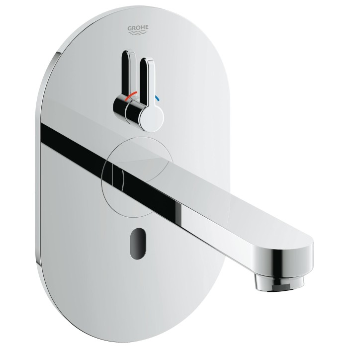 Внешняя часть смесителя для раковины GROHE Eurosmart Cosmopolitan E инфракрасный настенный, с регулировкой температуры, питание от сети 230V, хром (36315000)