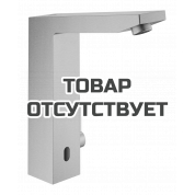 Смеситель для раковины GROHE Eurocube E инфракрасный, с регулировкой температуры, питание от батареи 6V, суперсталь 