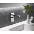 Внешняя часть крана для раковины GROHE Eurocube E инфракрасный настенный, без функции смешивания, питание от сети 230V, хром 
