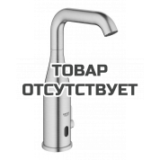 Смеситель для раковины GROHE Essence E инфракрасный, с регулировкой температуры, питание от батареи 6V, суперсталь 