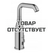 Смеситель для раковины GROHE Essence E инфракрасный, с регулировкой температуры, питание от батареи 6V, холодный рассвет глянец 