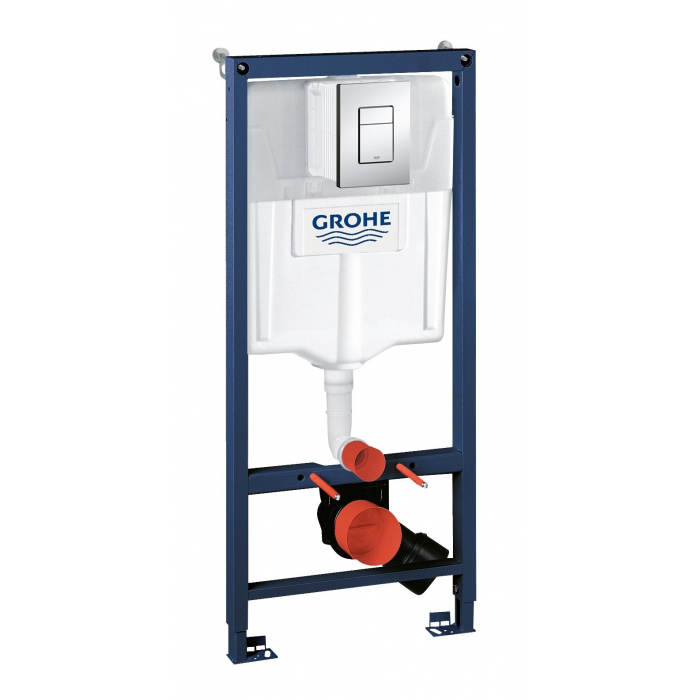 Система инсталляции для унитаза, GROHE Rapid SL, комплект 3 в 1, монтажная высота 1.13 м