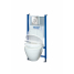 Система инсталляции GROHE Solido Compact, набор 4 в 1 с подвесным унитазом Lecico Serel и панелью смыва Nova Cosmopolitan, хром 