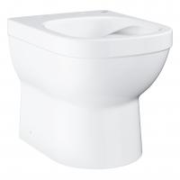 Унитаз напольный приставной безободковый компактный GROHE Euro Ceramic (без сиденья), альпин-белый 