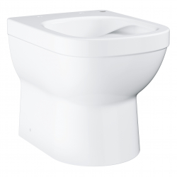 Унитаз напольный приставной безободковый компактный GROHE Euro Ceramic (без сиденья), альпин-белый 