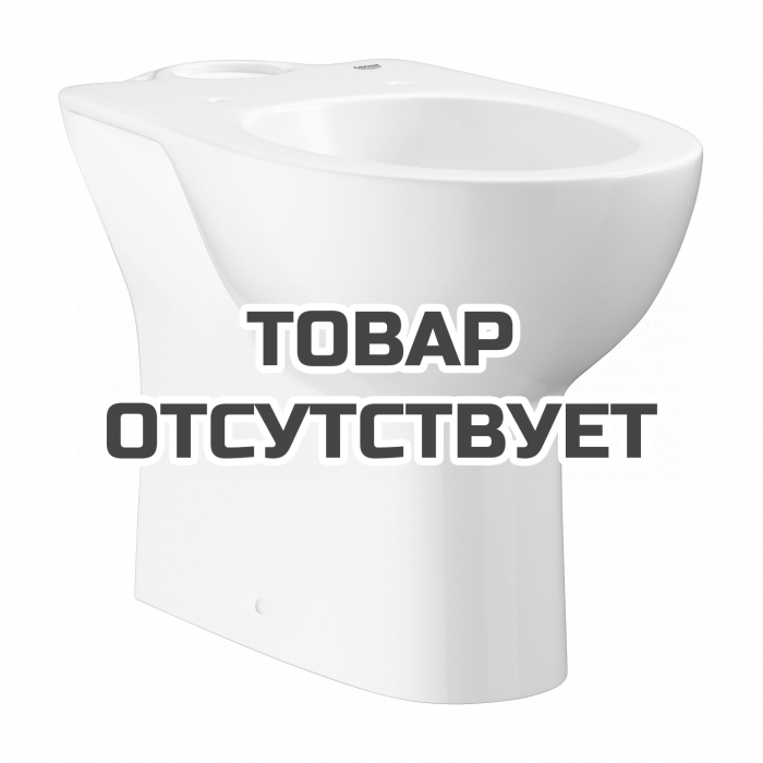Унитаз напольный GROHE Bau Ceramic, горизонтальный выпуск (без бачка и сиденья), альпин-белый 