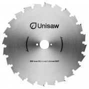 Диск 24Т 225мм/25.4мм, валочный, 1,8мм толщина, Unisaw (SPRO-05124)