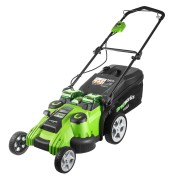 Газонокосилка аккумуляторная  G-MAX 40V GREENWORKS G40LM49DBK4 c АКБ 4АЧ и ЗУ