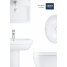 Раковина подвесная 60, GROHE Cube Ceramic, альпин-белый