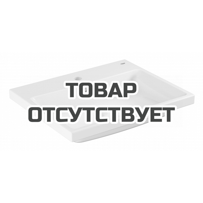 Раковина GROHE Cube Ceramic, полувстраиваемая 60 см, альпин-белый 
