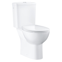 Унитаз напольный, готовый комплект, GROHE Bau Ceramic, альпин-белый (39496000)