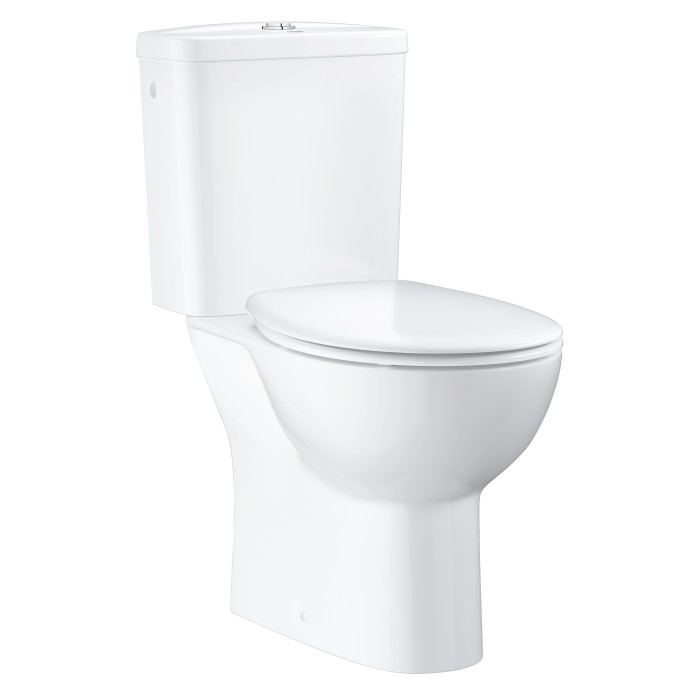 Унитаз напольный, готовый комплект, GROHE Bau Ceramic, альпин-белый (39496000)