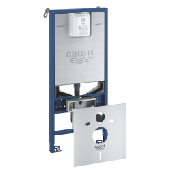 Система инсталляции для подвесного унитаза, GROHE Rapid SLX, комплект 3-в-1, монтажная высота 1.13 м