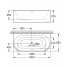 Ванна GROHE Essence, 180 х 85 х 57,5, альпин-белый 