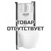 Система инсталляции GROHE Solido 5-в-1 с подвесным унитазом, хром 
