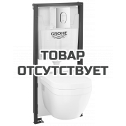 Система инсталляции, GROHE Solido, QuickFix, набор 5 в 1 с подвесным унитазом и панелью смыва Arena Cosmopolitan