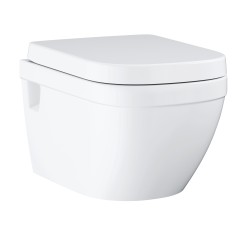 Унитаз GROHE Euro Ceramic подвесной с сиденьем, альпин-белый 