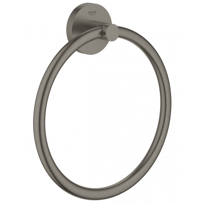 Кольцо для полотенца GROHE Essentials, тёмный графит матовый 