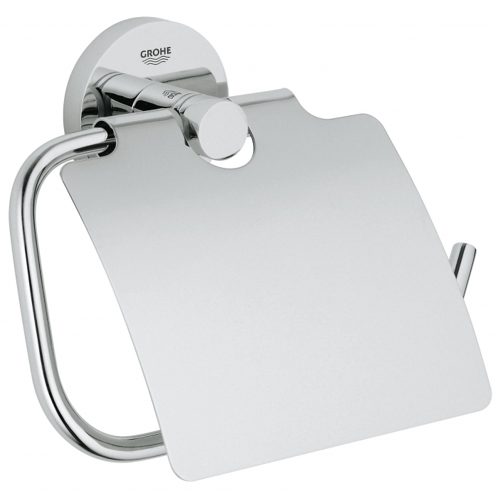 Держатель для туалетной бумаги, GROHE Essentials, с крышкой, хром