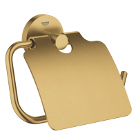 Держатель для туалетной бумаги с крышкой GROHE Essentials, холодный рассвет матовый 
