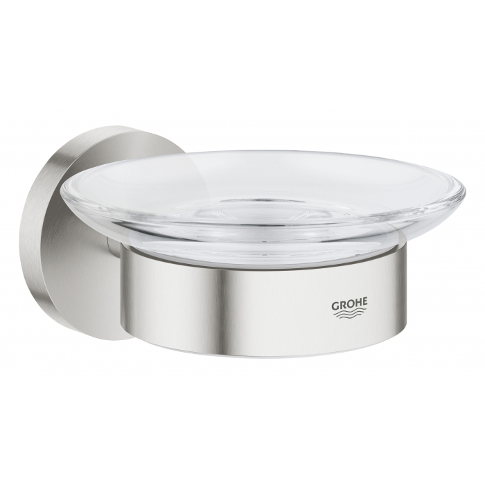 Мыльница GROHE Essentials с держателем, суперсталь 