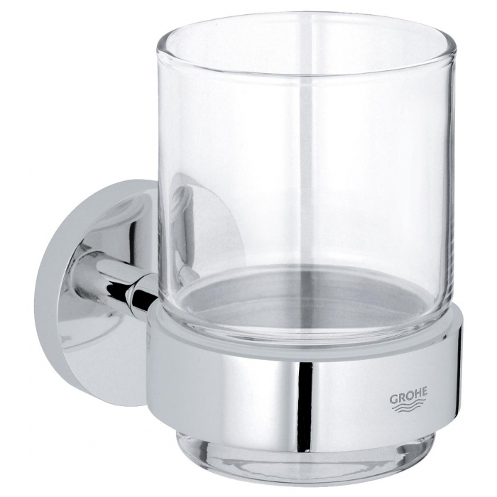 Стакан с держателем, GROHE Essentials, хром