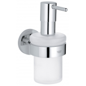 Дозатор жидкого мыла с держателем, GROHE Essentials, хром