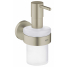 Дозатор жидкого мыла с держателем GROHE Essentials, никель матовый 
