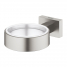 Держатель для стакана или мыльницы GROHE Essentials Cube, суперсталь 