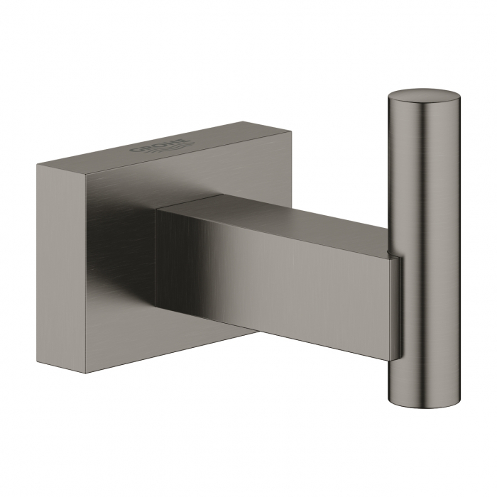 Крючок для банного халата GROHE Essentials Cube, темный графит матовый 
