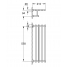 Полка для полотенец с дополнительной горизонтальной штангой GROHE Essentials Cube, 600 мм, cуперсталь 