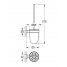 Tуалетный &quot;ершик&quot; в комплекте, GROHE Essentials Cube, хром
