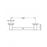 Ручка для ванной GROHE Essentials Cube, темный графит матовый 