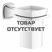 Стакан для зубных щеток Керамический, с держателем GROHE Grandera, хром/золото 