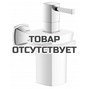 Дозатор жидкого мыла GROHE Grandera керамический, с держателем, хром 