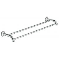 Двойной держатель для полотенца GROHE Essentials Authentic, хром 