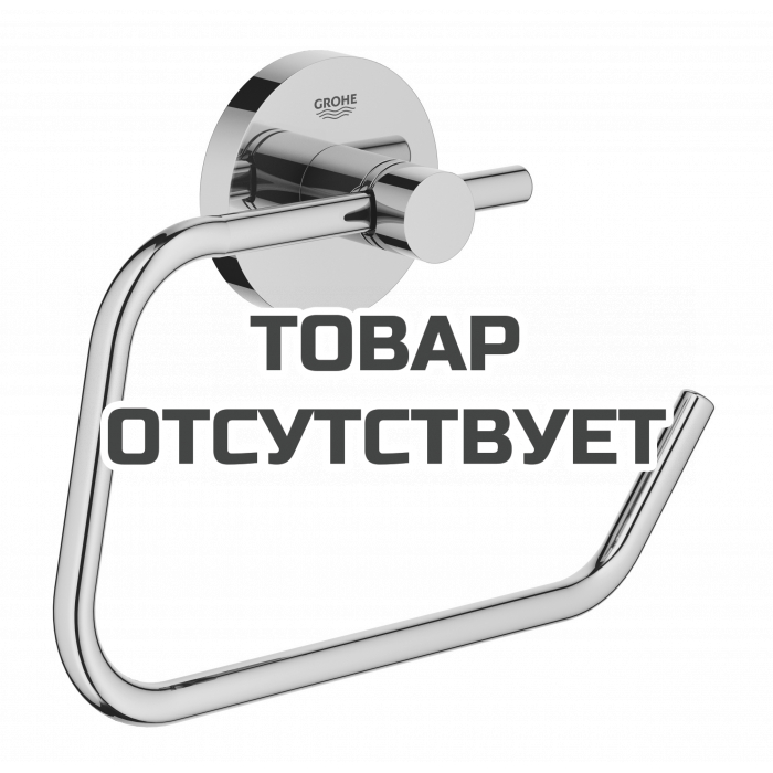 Держатель для туалетной бумаги без крышки GROHE Essentials, никель глянец 