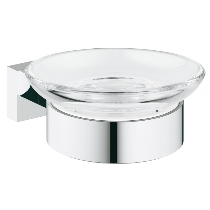 Мыльница с держателем GROHE Essentials Cube, хром 