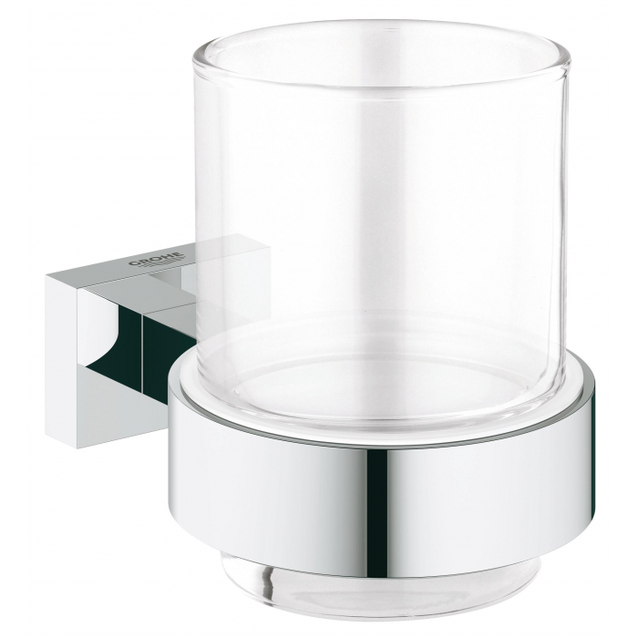 Стакан с держателем, GROHE Essentials Cube, хром