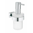 Дозатор жидкого мыла с держателем GROHE Essentials Cube, хром 