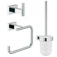 Набор аксессуаров 3 в 1, GROHE Essentials Cube, хром