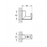 Крючок для банного халата, GROHE Selection Cube, хром