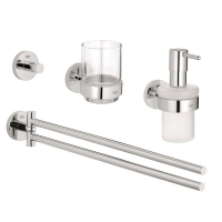 Набор аксессуаров GROHE Essentials New 4 в 1, хром 