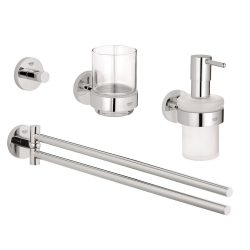 Набор аксессуаров GROHE Essentials New 4 в 1, хром 