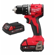 Аккумуляторная компактная дрель-шуруповерт Milwaukee M18 BLDDRC-202C