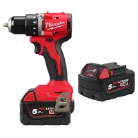 Аккумуляторная компактная дрель-шуруповерт Milwaukee M18 BLDDRC-502C