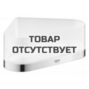 Полочка для душа GROHE Selection, угловая с держателем, никель глянец 