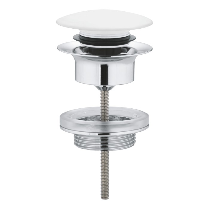 Донный клапан для раковины GROHE 1 1/4 дюйма, белая луна (65807LS0)