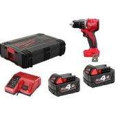 Аккумуляторная компактная дрель-шуруповерт Milwaukee M18 BLDDRC-402X