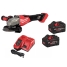 ПРОМО "ВЫГОДНЫЙ МИКС" Аккумуляторная углошлифмашина Milwaukee M18 FUEL FHSAG125XB2-802X + Очки ПРЕМИУМ, Два карбидных диска, Ящик PACKOUT с 2+1!